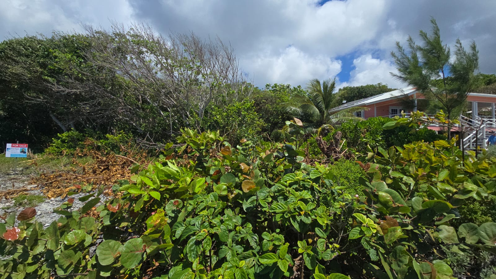 Listing ID: URE0691, Big Rock Utila, Bay Islands, HN - Big Rock oceanfront and back Lot with covered boat slip with bodega, Photo #