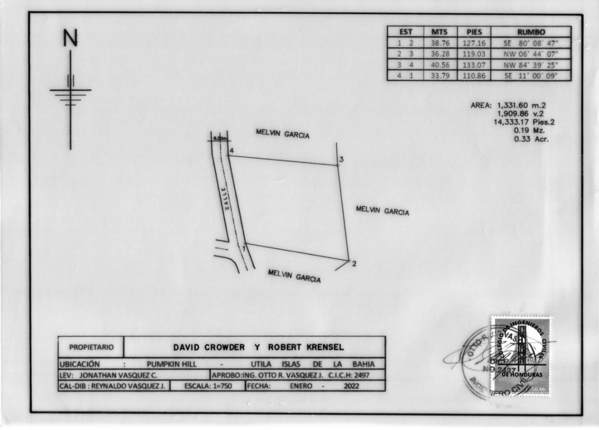 Listing ID: URE0699, sadasda Utila, Bay Islands, HN - North View Pumpkin Hill Lot, Photo #